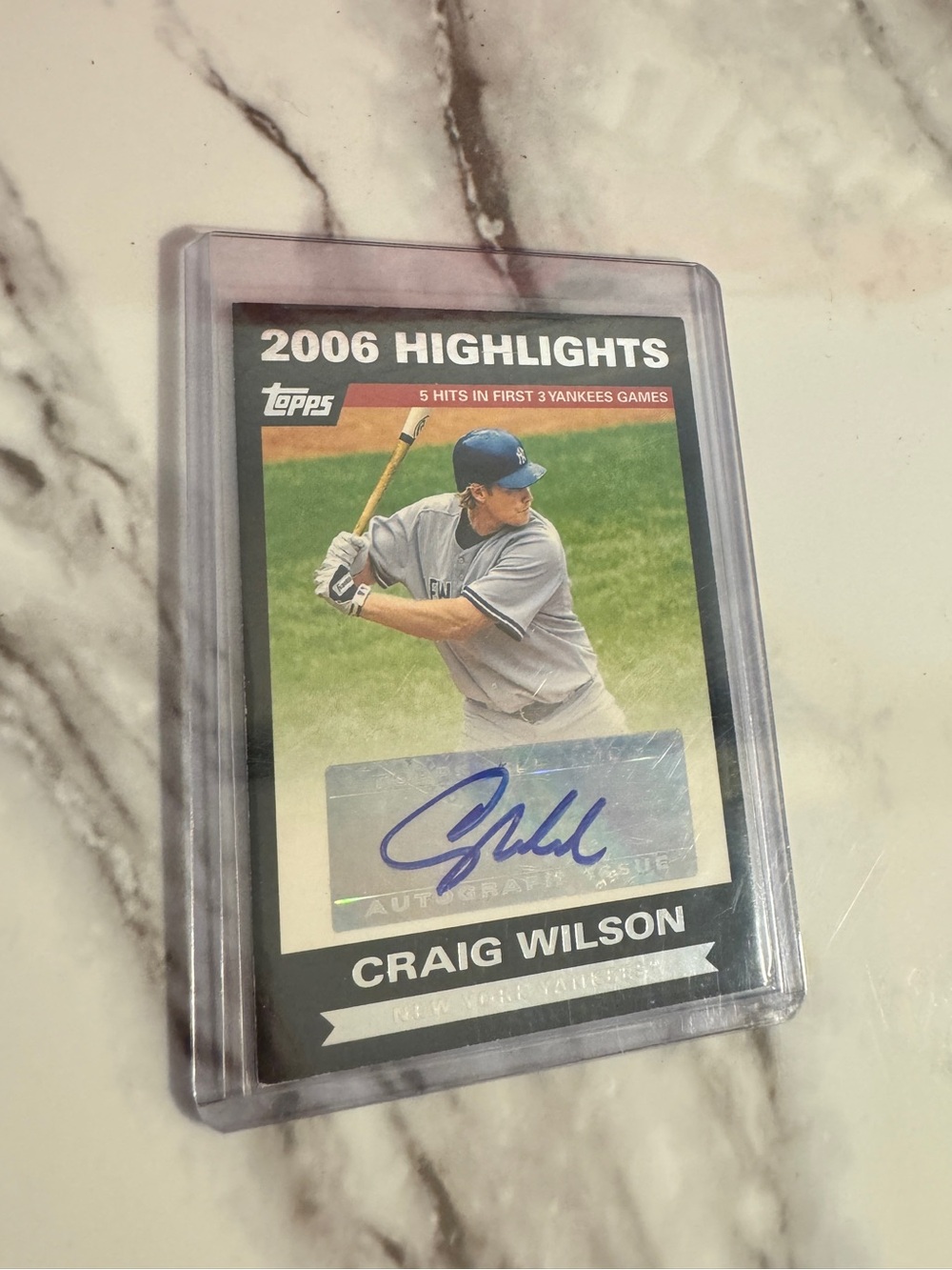2006 Highlights Craig Wilson Autographed Card